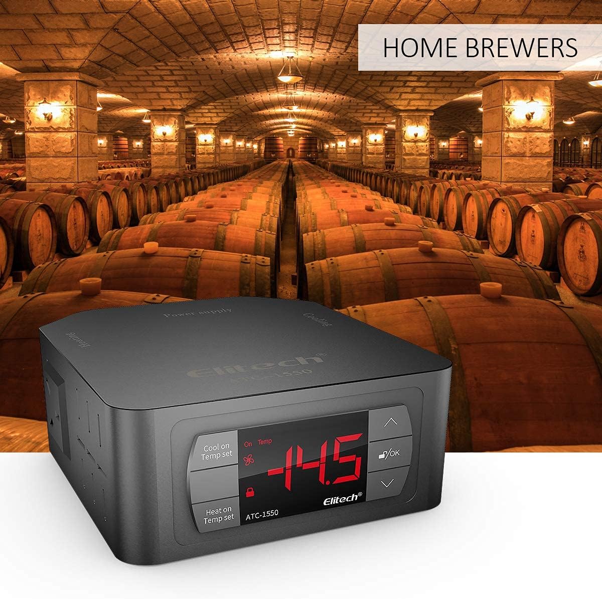 Elitech ATC-1550 Pre-wired Digital Temperature Controller, Heating,Cooling Output, Touch-key Thermostat - Image 4