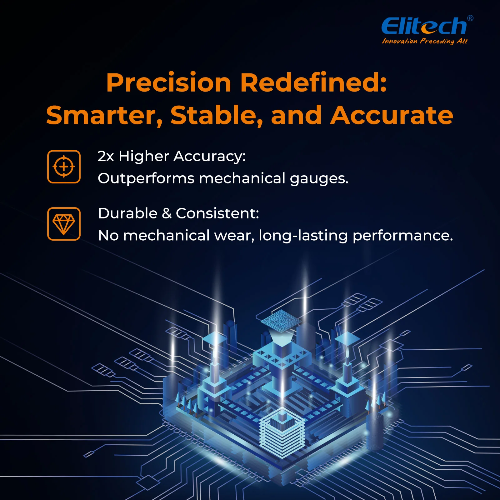 Elitech DMG-2SE Digital Manifold Gauge for HVAC, Refrigeration & AC Systems – Pressure & Temperature Measurement, LCD Display - Image 4