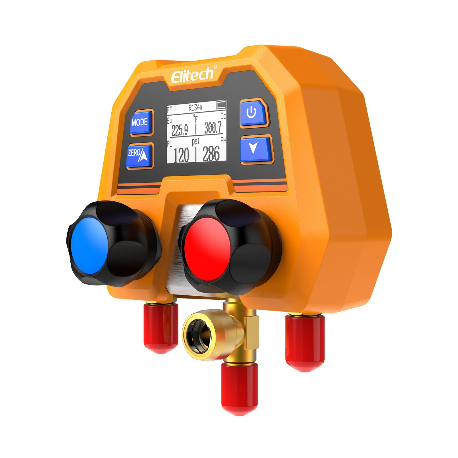 Elitech DMG-2SE Digital Manifold Gauge for HVAC, Refrigeration & AC Systems – Pressure & Temperature Measurement, LCD Display - Image 7