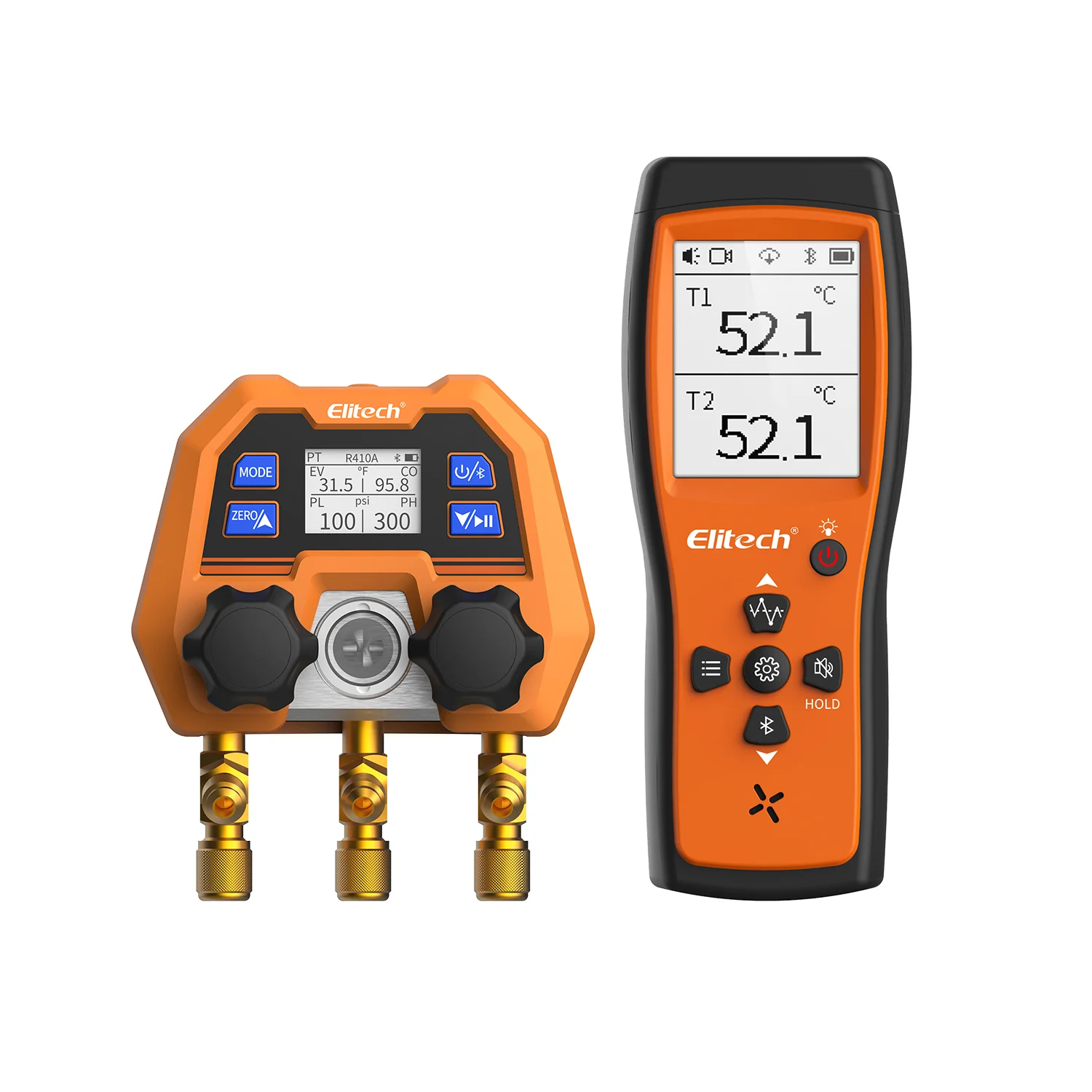 Elitech DMG-4B Digital Manifold Gauge App Control AC Heat Pump Gauges - Image 10