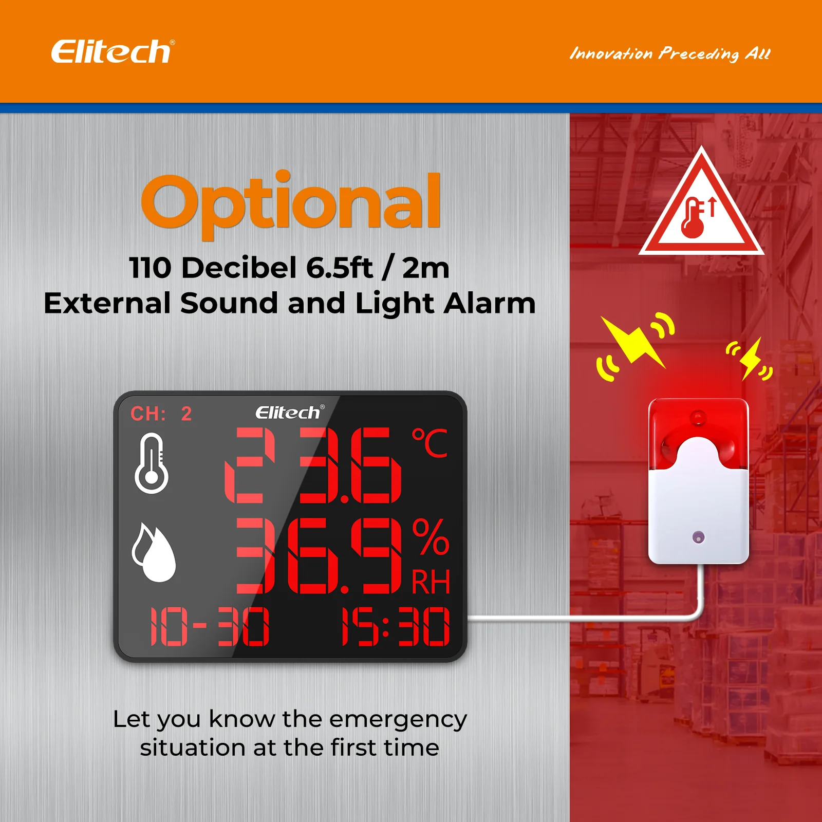 Elitech DR-230 Bluetooth Data Logger High Accuracy Digital Hygrometer Thermometer 30000 Points - Image 3