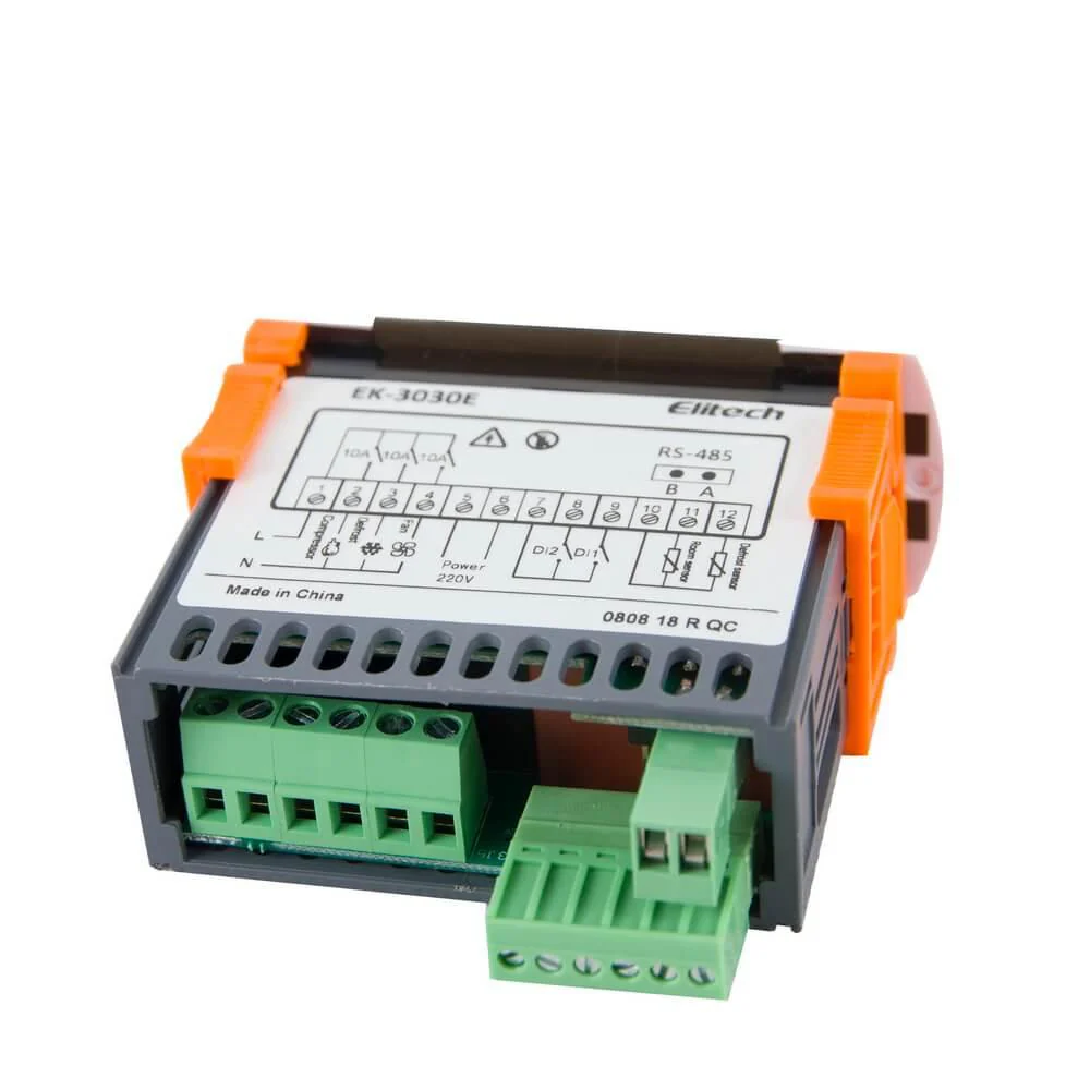 Elitech EK-3030E Digital Temperature Controller Cooling Defrosting and Fan Control Outputs With Temperature and Defrosting Probe Sensor, RS-485 Interface, Touch Key - Image 5