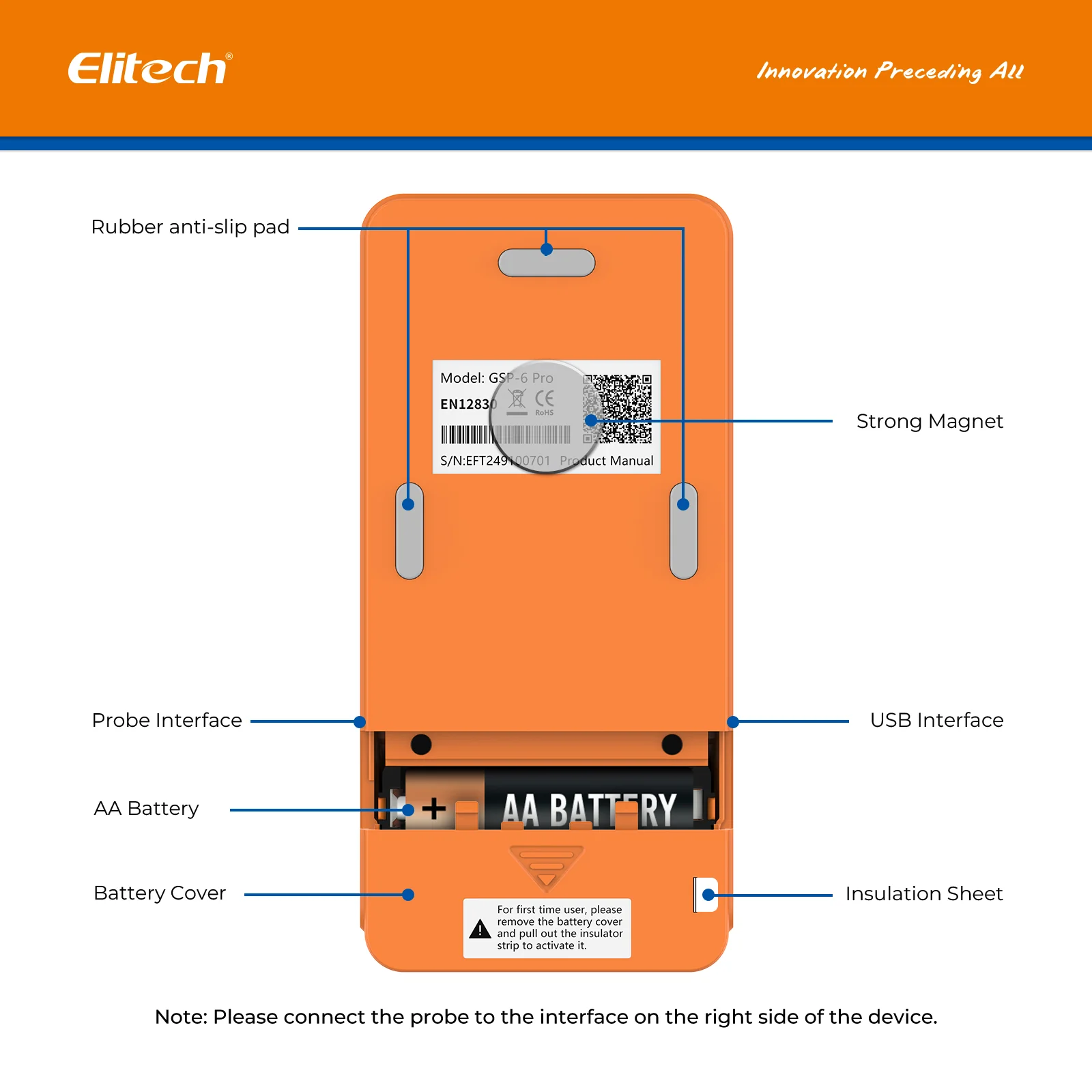 Elitech GSP-6Pro Bluetooth Temperature and Humidity Data Logger Recorder with Calibration Certificate, 100000 Points, Shadow Data - Image 9