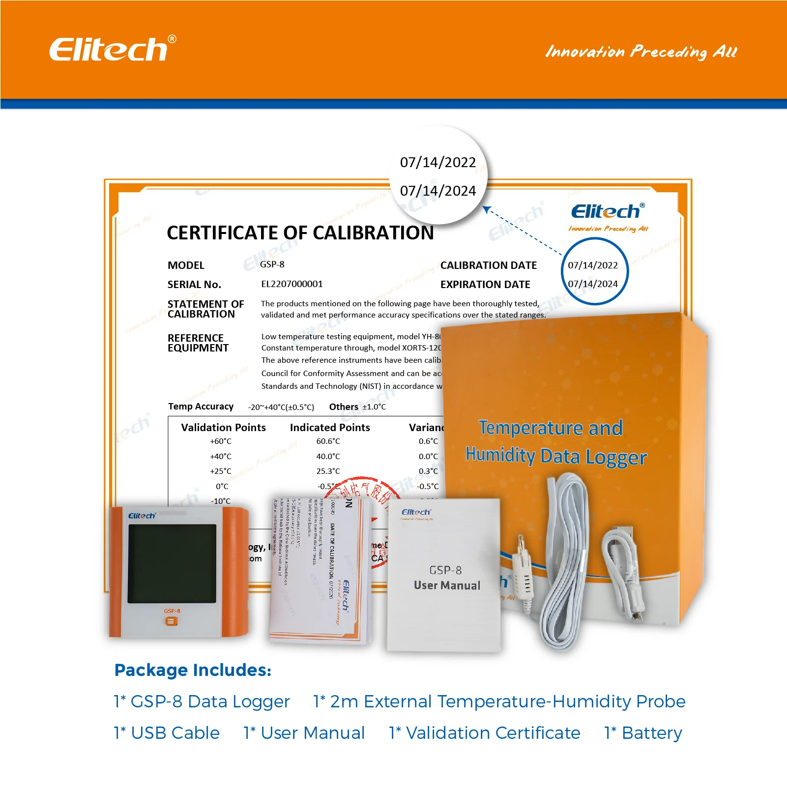 Elitech GSP-8 Wall Mounted Temperature Digital Data Logger - Image 9