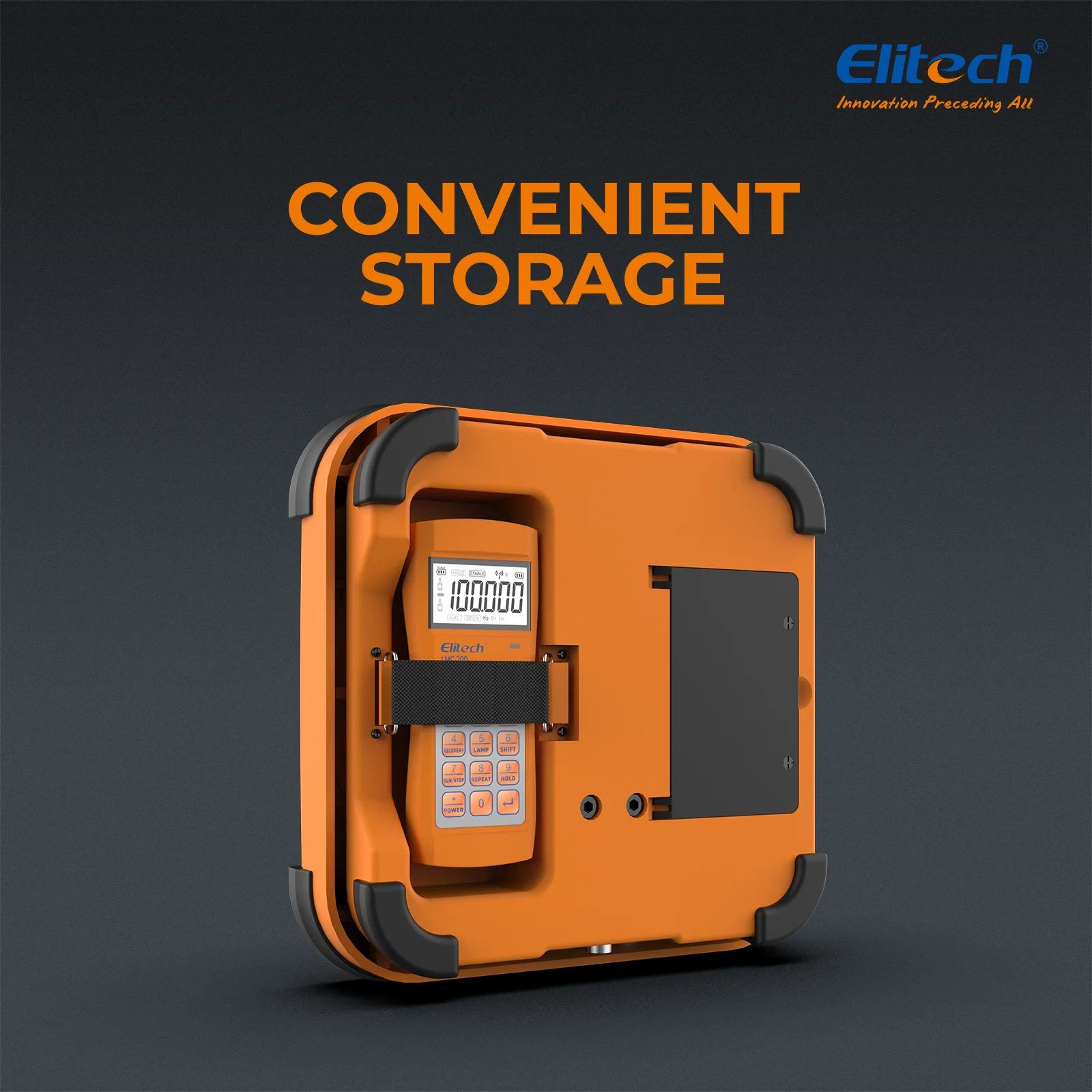 Elitech LMC-200 Refrigerant Heat Pump Scale HVAC Digital Charging Scale 220Lbs/100Kg - Image 5