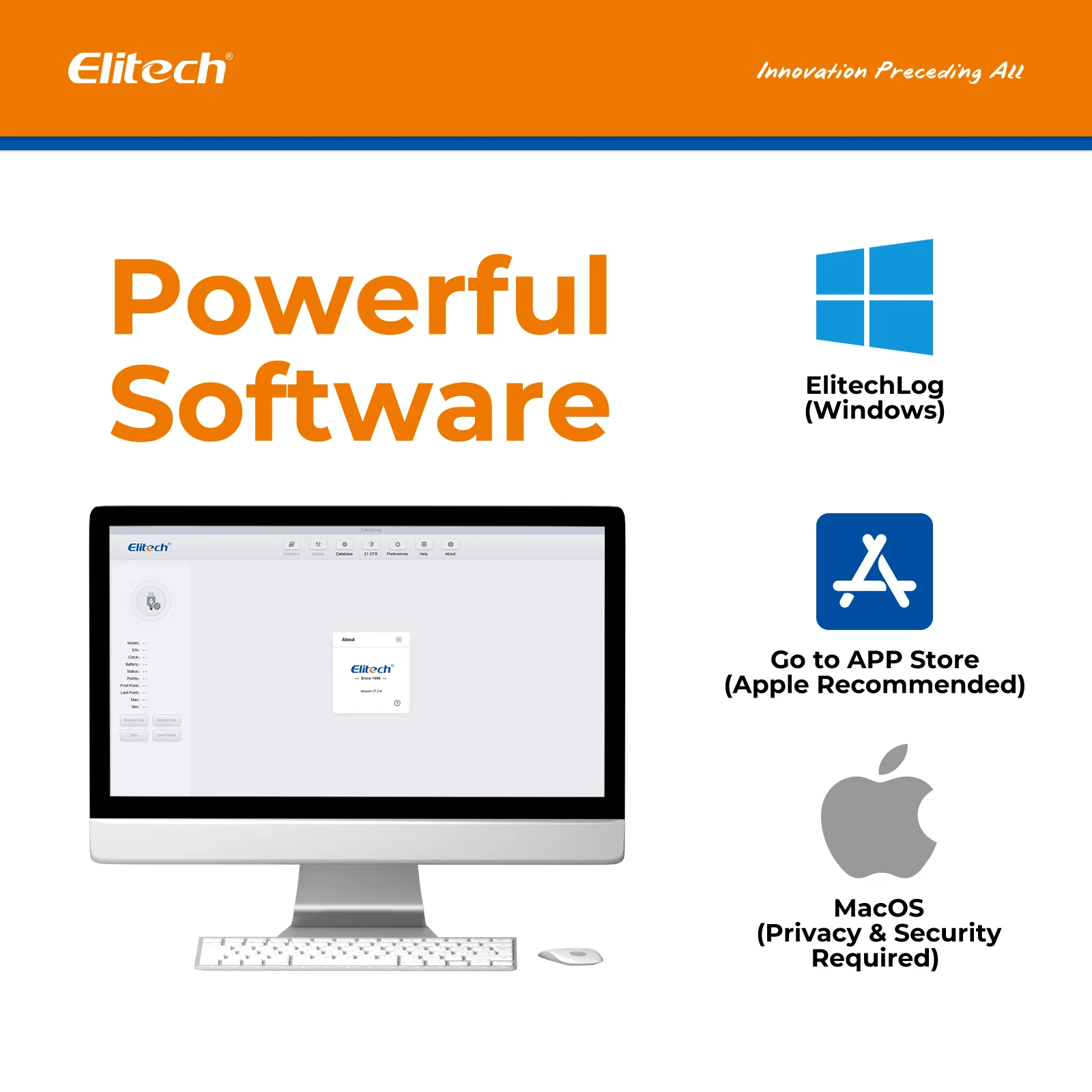Elitech RC-4H Pro PDF USB Digital Temperature Humidity Data Logger Reuseable Recorder DDL 64000 Points High Accuracy, Shadow Data, Built-in Buzzer, Auto PDF CSV Report, Windows/MacOS Software - Image 6