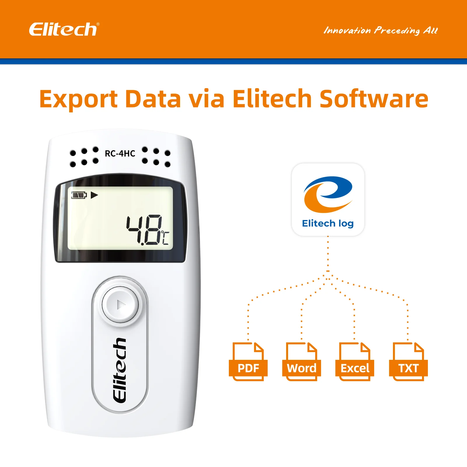 Elitech RC-4HC Temperature and Humidity Data Logger (USB) - Image 5