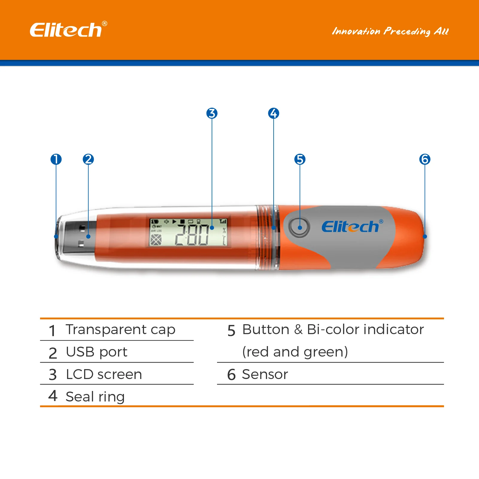 Elitech RC-51 USB Temperature Data Logger Recorder Tester, 32000 Recordings, PDF Report, IP67 Waterproof, Multiple Alarms, 2-Year Battery Life with Calibration Certified - Image 5
