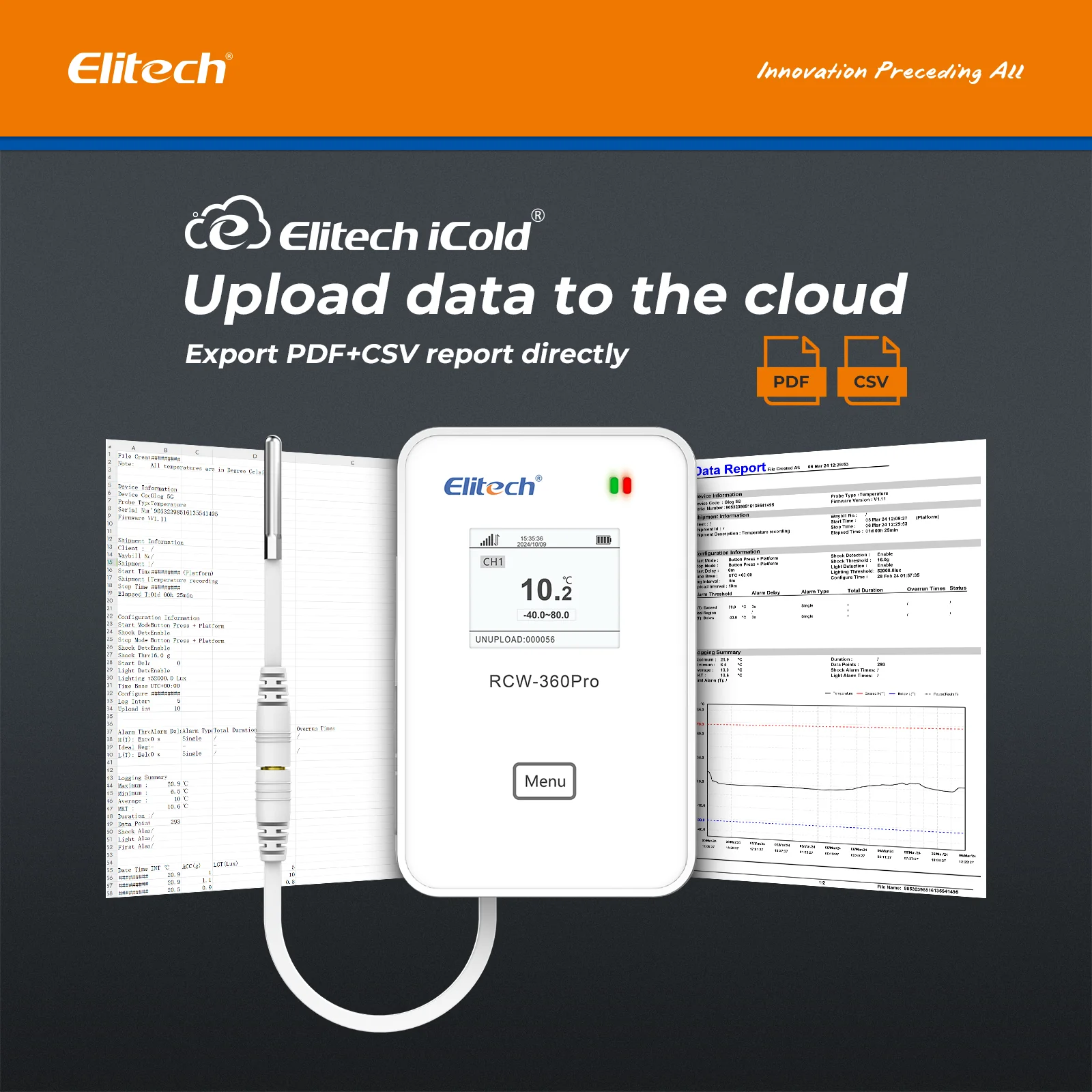 Elitech RCW-360Pro 4G Temperature Data Logger, Remote Real-Time Data Logger, APP/Cloud Data Storage (Need to buy probe separately) - Image 7