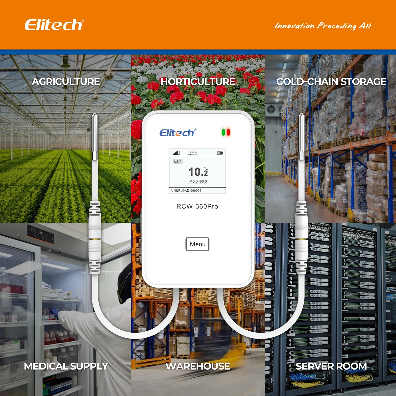 Elitech RCW-360Pro 4G Temperature Data Logger, Remote Real-Time Data Logger, APP/Cloud Data Storage (Need to buy probe separately) - Image 8
