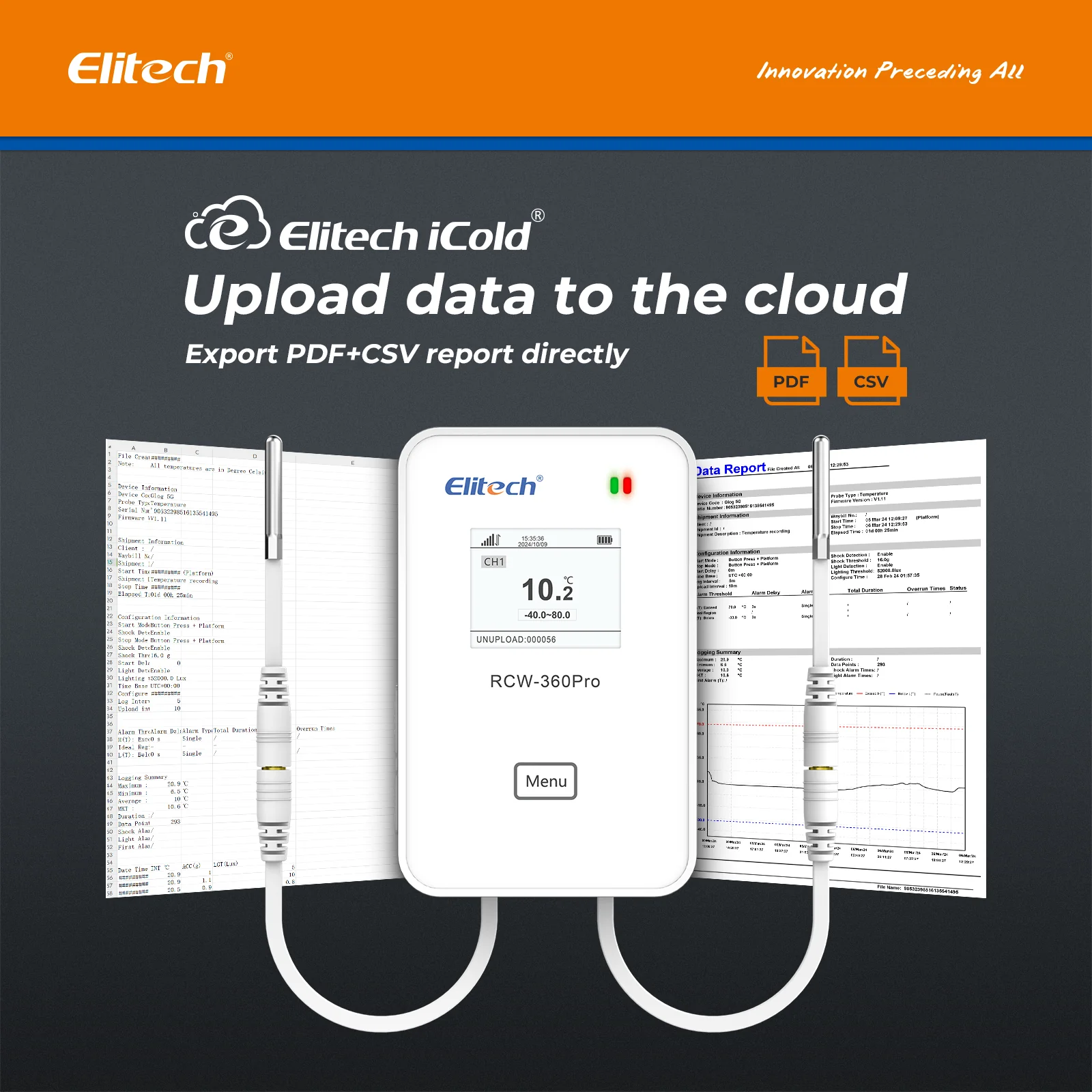 Elitech RCW-360Pro WIFI Temperature Data Logger, Remote Real-Time Data Logger, APP/Cloud Data Storage (Need to buy probe separately) - Image 6