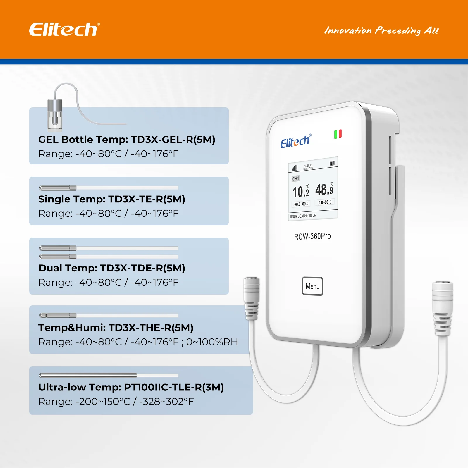 Elitech RCW-360Pro WIFI Temperature Data Logger, Remote Real-Time Data Logger, APP/Cloud Data Storage (Need to buy probe separately) - Image 4