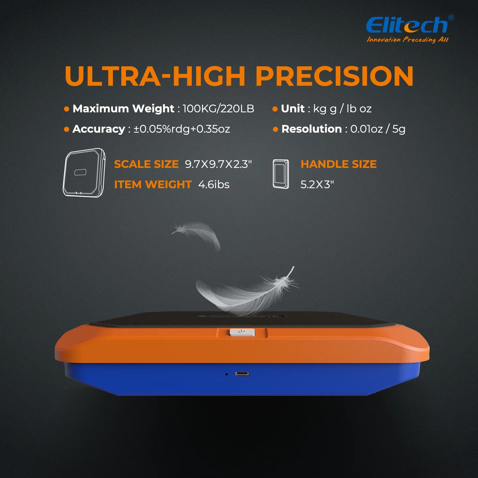 Elitech SRL-100 Refrigerant Heat Pump Scale 220Lbs/100Kg (Magnesium-aluminum alloy base) - Image 5