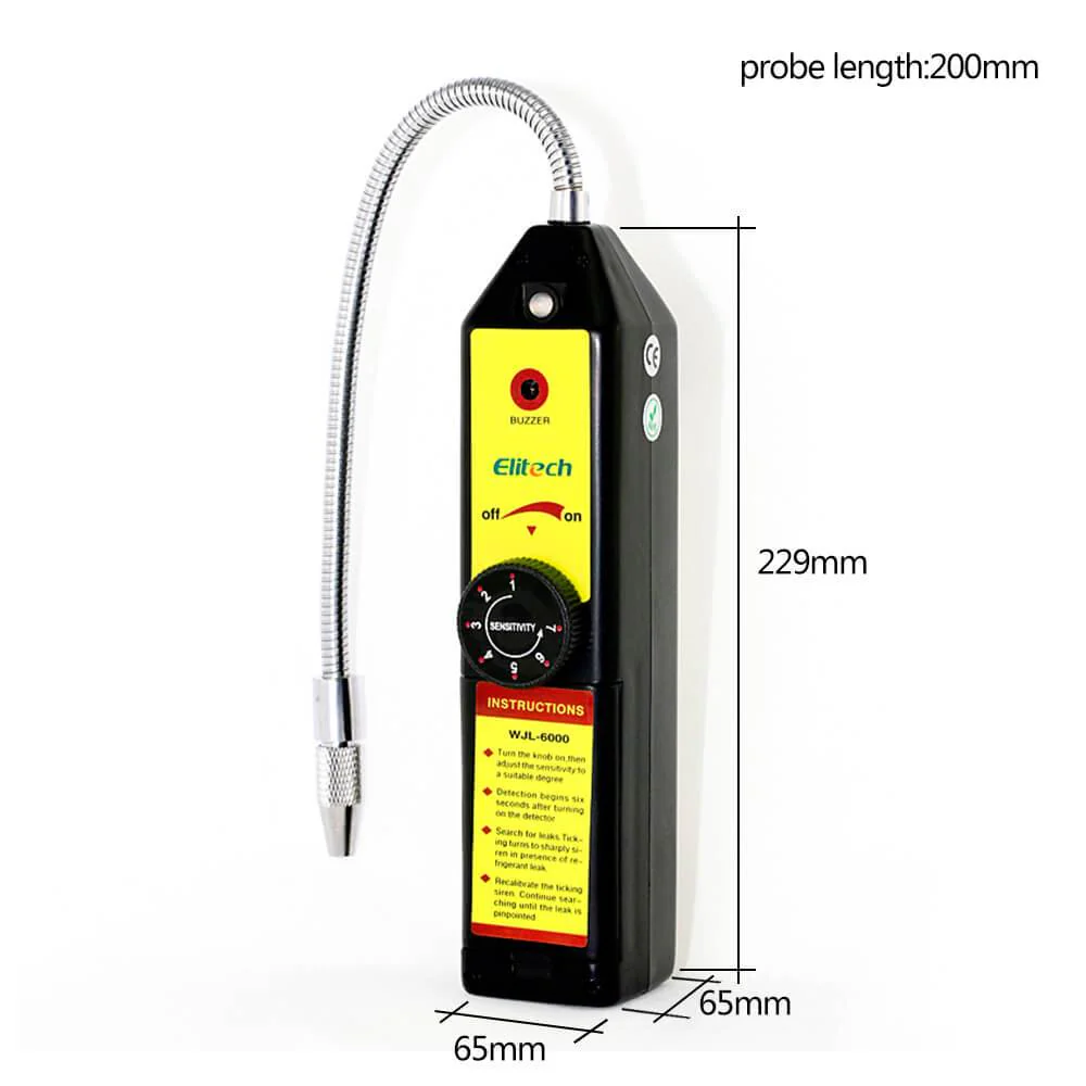 Elitech WJL-6000 Refrigerant Leak Detector Corona Sensor HVAC Halogen Gas Tester - Image 5