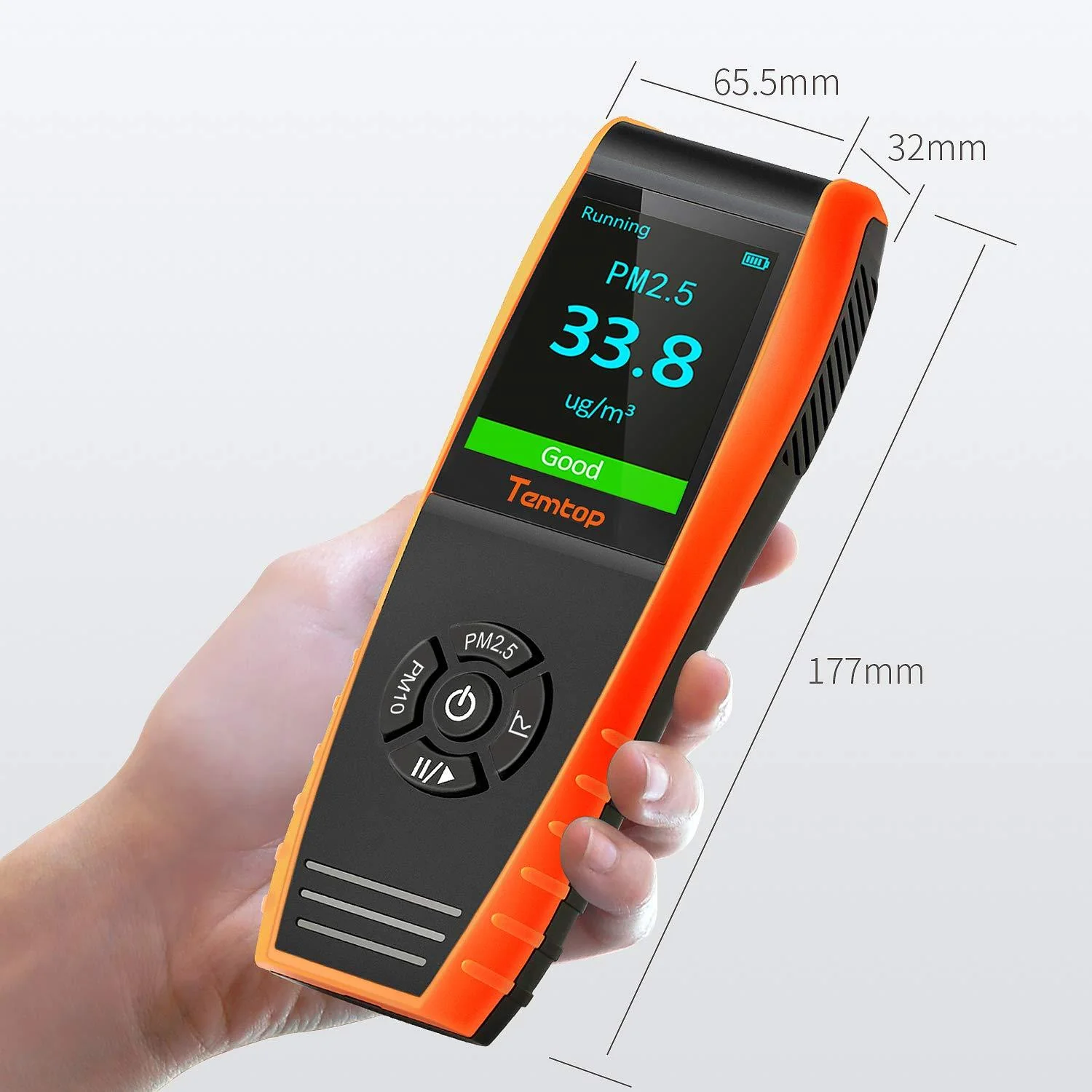 Temtop P600 Air Quality Monitor Portable Laser PM2.5 PM10 Particle Detector Professional Air Quality Monitor Meter Accurate Testing - Image 3